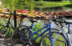 Cambridge punts and bikes Wallpaper