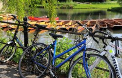 Cambridge punts and bikes