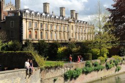 Sunny Cambridge riverside Wallpaper