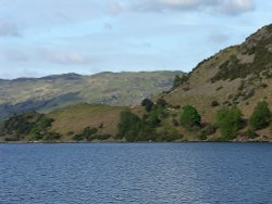 Hills by lake Ullswater Wallpaper