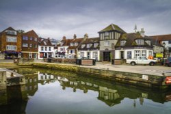 SLIPWAY ON THE QUAY,LYMINGTON Wallpaper