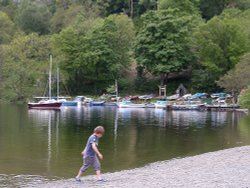 Boats on Lake Ullswater Wallpaper