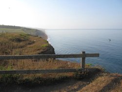 Cliff walk, Burton Bradstock Wallpaper