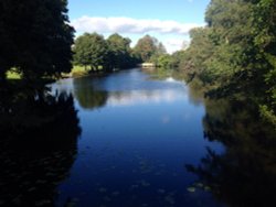 The lake at Chiddingstone Castle