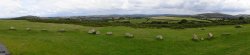 Panorama of Dartmoor National Park, Devon