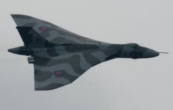 Avro Vulcan over RAF Menwith Hill, Harrogate Wallpaper