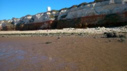 The Cliffsand Lighthouse at Old Hunstanton Beach Wallpaper