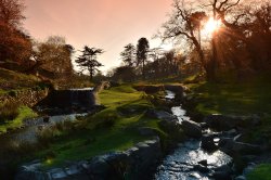 River Lin, Bradgate Park, Leicestershire. Wallpaper