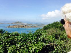 View from Herm, Channel Island Wallpaper
