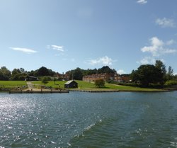 View of Buckler's Hard from the Beaulieu River, Hampshire Wallpaper