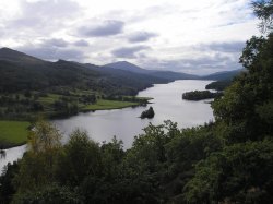 The Queens View, Perthshire. Wallpaper
