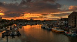 Sunset, Weymouth Marina Wallpaper