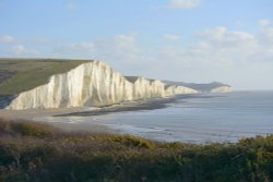 The Seven Sisters, Cuckmere Haven, East Sussex Wallpaper