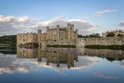 A shiny afternoon at the castle. Leeds Castle, Kent. Wallpaper