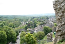 The village of Corfe Castle, in Dorset Wallpaper