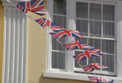 Bunting, Upton upon Severn, Worcestershire Wallpaper