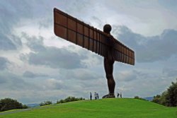 Angel Of The North Steel Sculpture Wallpaper
