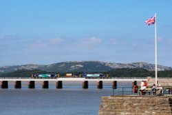 Arnside Pier and viaduct. Wallpaper