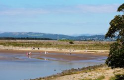 On the sands at Arnside, Cumbria Wallpaper