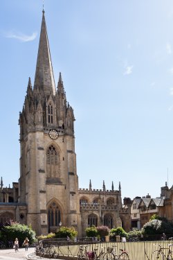 Radcliffe Square and the tower of St. Mary the Virgin, Oxford