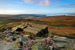 Kit Kat Rocks, Higger Tor,  Peak District.