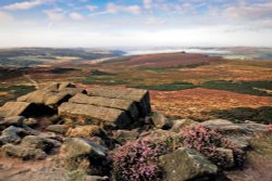 Kit Kat Rocks, Higger Tor,  Peak District. Wallpaper