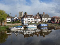 Tewkesbury from The Severn Way Wallpaper