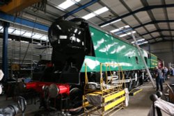 92 Squadron Battle of Britain Class Locomotive at Wansford Wallpaper