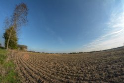 Ploughed Field near Godington, Oxfordshire Wallpaper