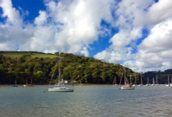 Dartmouth, sailing on the river Wallpaper