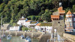 Lynmouth Harbour Wallpaper