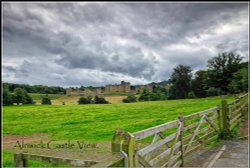 Alnwick Castle View. Wallpaper