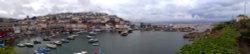 Brixham Inner Harbour- panorama Wallpaper