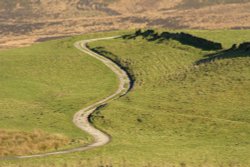 Lane in the Peak District National Park near Wincle, Cheshire Wallpaper