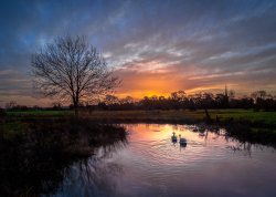 the river Anker, Mancetter Wallpaper