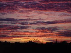 Sunset over Honiton Devon Wallpaper