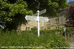 Signpost, Grittleton X-Roads, Wiltshire 2013 Wallpaper