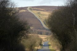 Road above Warslow, Staffordshire in the Peak District National Park Wallpaper