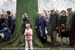 H.M Queen Elizabeth, Badminton Horse Trials, Gloucestershire 1983 Wallpaper