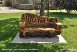 Village Green Seat, Littleton Drew, Wiltshire 2015 Wallpaper