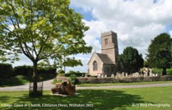 Village Green & Church, Littleton Drew, Wiltshire 2015 Wallpaper