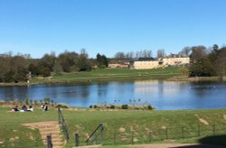 Lake in Hardwick Park, Sedgefield. Co. Durham.