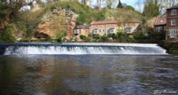 Knaresborough North Yorkshire weir Wallpaper