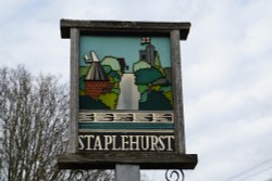 Staplehurst Village Sign Wallpaper