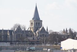Rochester Cathedral From Across The Medway Wallpaper