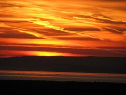 Winter sky at Tanners Lane New Forest Wallpaper