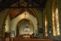 Inside St. Peter's Church, Fairfield, Buxton, Derbyshire Wallpaper