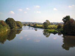 The River Stour at Cowgrove, Wimborne Wallpaper