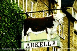The Bull Hotel Sign, Fairford, Gloucestershire 2002