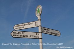 Signpost, Kingswood, nr Wotton Under Edge, Gloucestershire 2014 Wallpaper